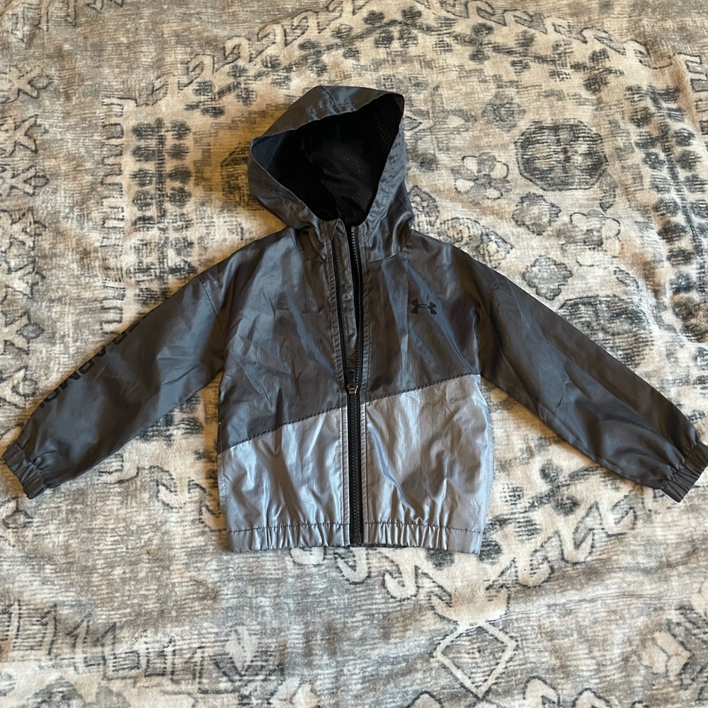 Under Armour Gray Raincoat Lightweight Water-Resistant
